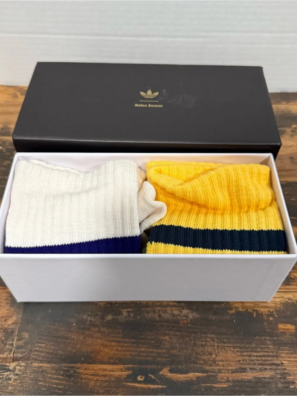 Adidas x Wales Bonner Kareem Abdul Jabar 2 Pack Socks JW1351 SZ M 7-8.5 $80